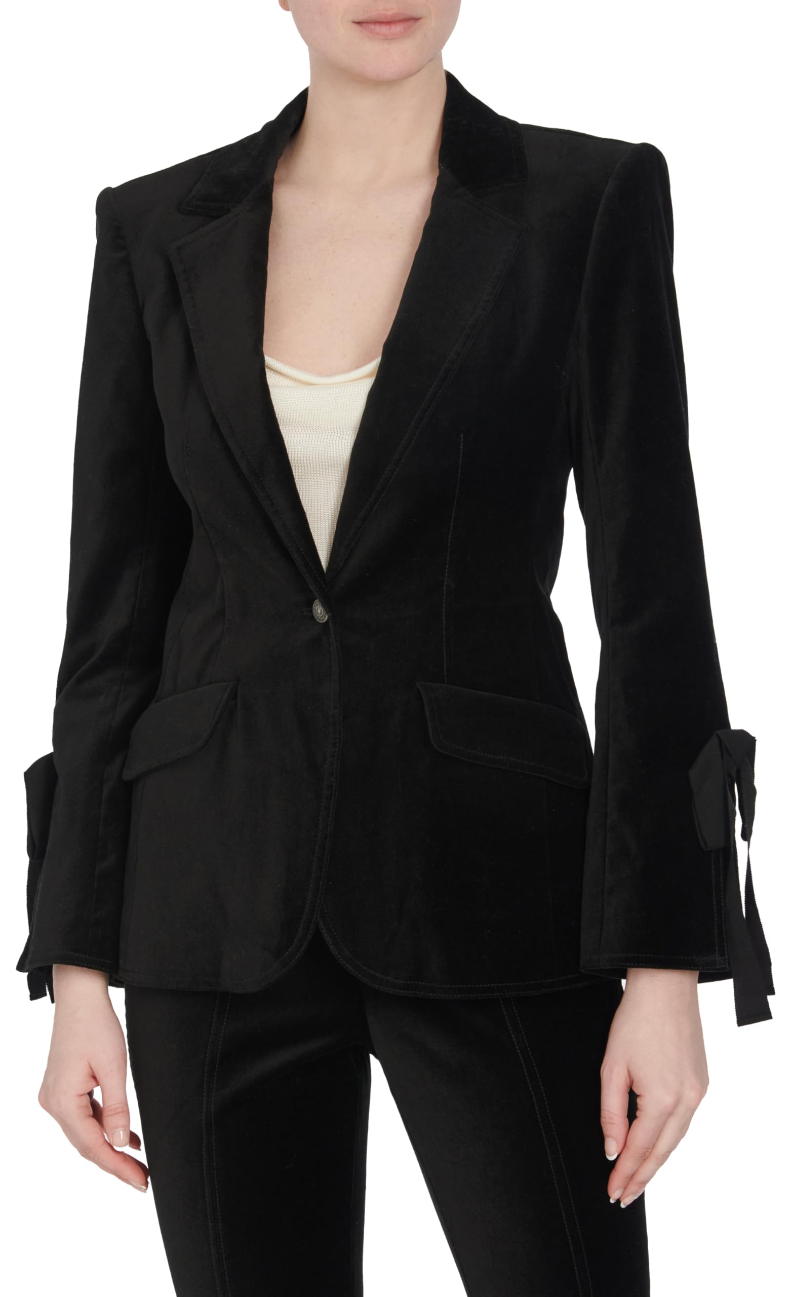 Cinq Sept Womens Velvet Lou Blazer
