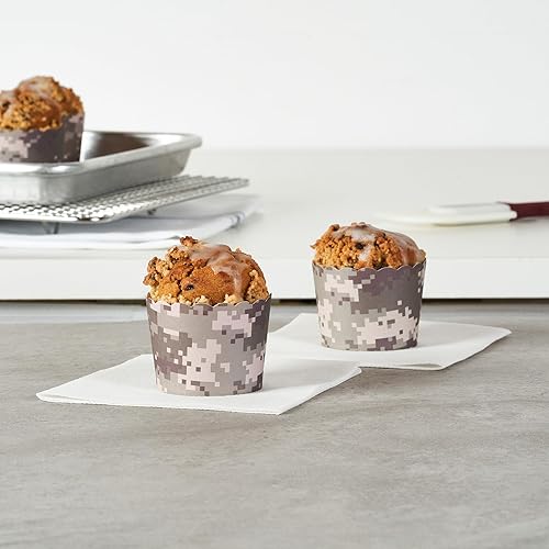 Miniatura 123 de Restaurantware Panificio Premium - Taza de papel Kraft de 10 onzas para hornear, tazas de papel para hornear, perfectas para magdalenas, cupcakes