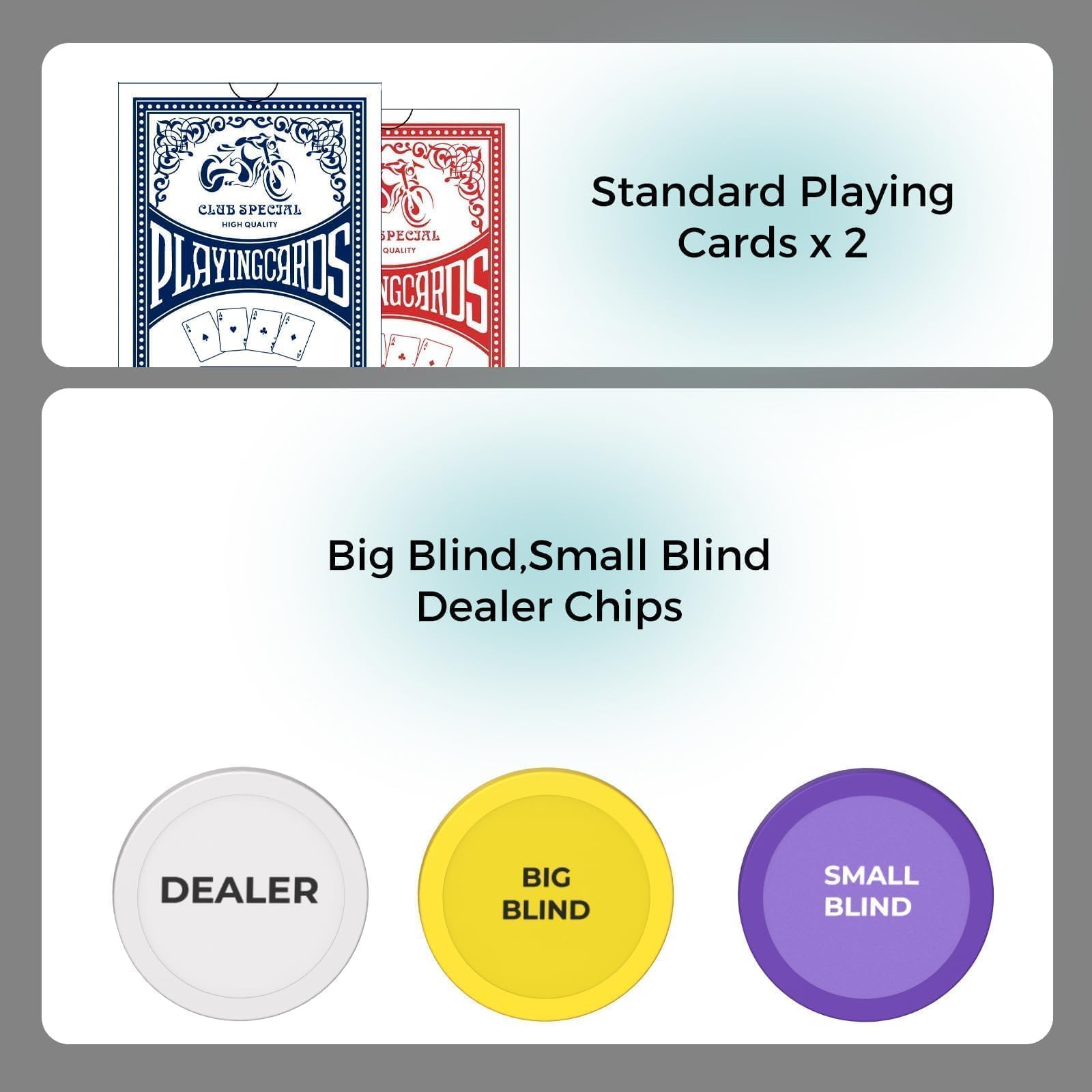 Juego de 600 fichas de póquer de 11,5 g Denominations Texas Holdem, caja de aluminio