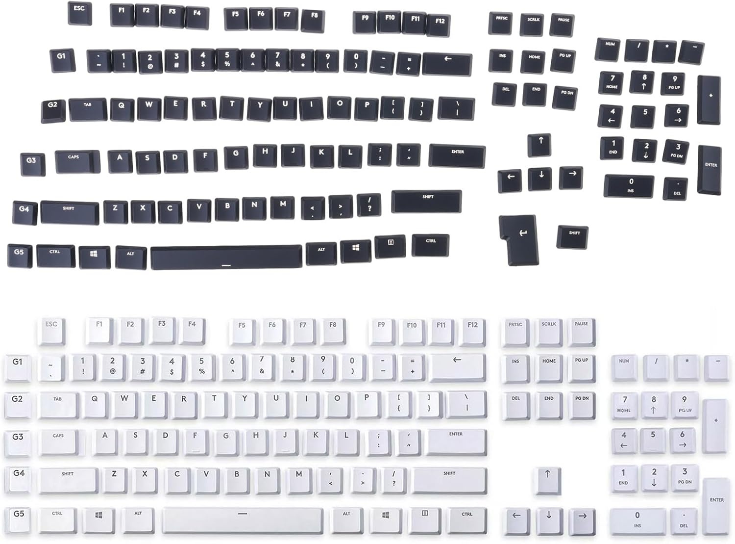 ABS Replacement Keycaps for G915/G913/G815/G813 TKL Gaming Keyboards Accessories Colorfast Construction Customizable Keycaps for Gaming