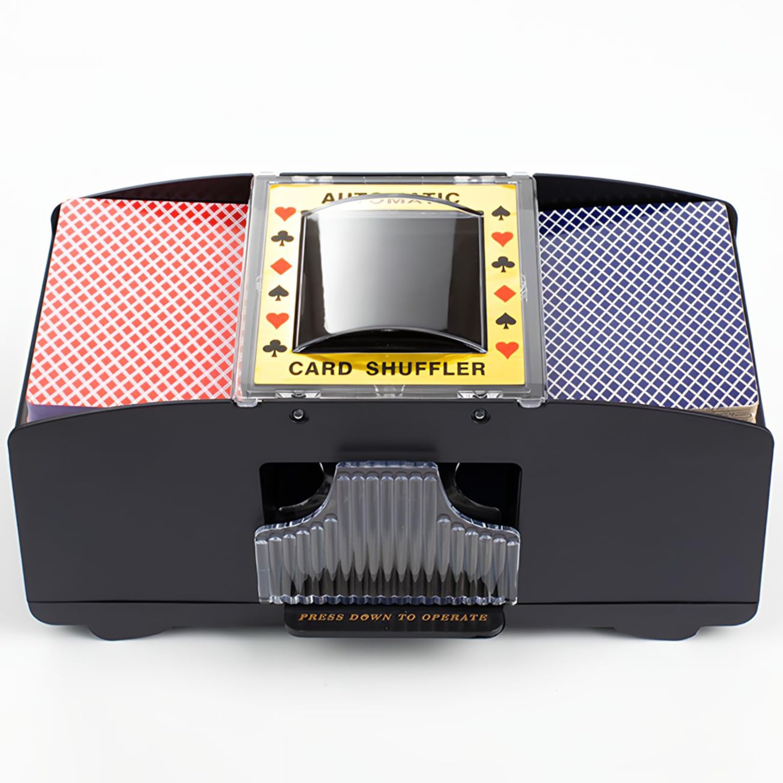 Cisixin Automatic Card Shuffler Machine, Electronic Poker Card Shuffling, Battery Operated