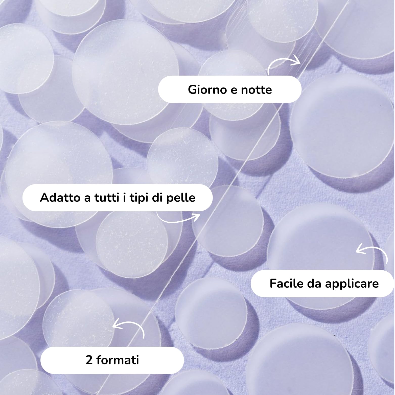 Patch Brufoli – patch Idrocolloide Pimple Patches, Cerotti Brufoli Viso, Anti Acne, 2 Taglie, Vegano, Cruelty Free, aiuta a migliorare la cicatrizzazione cerotti anti-acne - 36 Pezzi