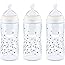 NUK Perfect Fit Baby Bottle, Dots, 10 Ounce (Pack of 3)