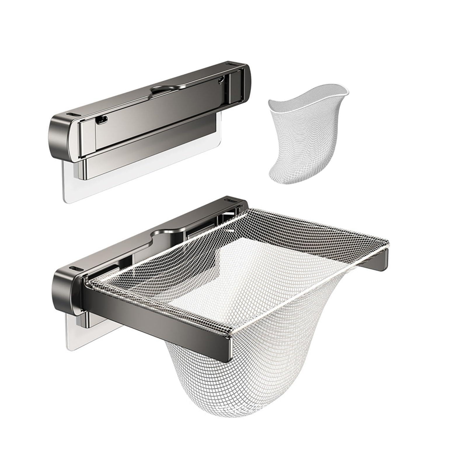 yanzunlrn Strong Iron Sink Drain Filter Basket with Folding Design to Stop Clogging and Save Room Space Saving Kitchen Planner