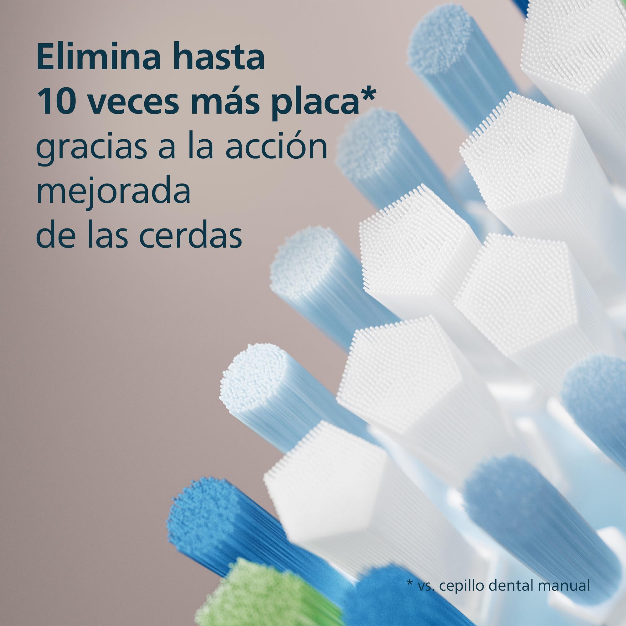 Philips Sonicare C3 Premium Plaque Defence, cabezales de cepillo dental de repuesto originales, blanco, paquete de 4, HX9044/87