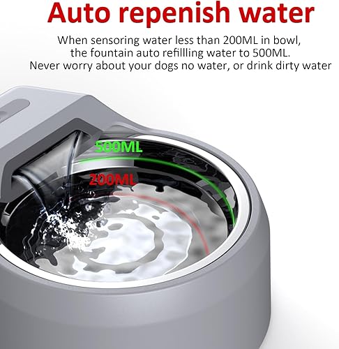 Miniatura 4 de Fuente de agua para perros, dispensador de agua de llenado automático para perros, fuente USB, fuente de reposición automática para perros