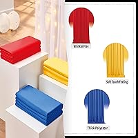 Vista 7 de 10ft x 10ft Wrinkle Free Backdrop Curtain Red&Black Backdrop Curtain for Parties, Polyester Photography Backdrop Drapes for Birthday Party