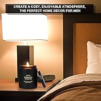 Vista 4 de Velas perfumadas para hombres, vela de 8 onzas para el hogar, aroma de 50 horas de tiempo de combustión de larga duración, aromaterapia decoración