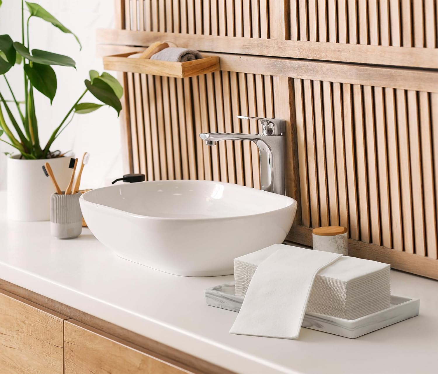 Disposable Cloth-Like Napkins,Decorative Bathroom Linen Feel Hand Towels,Guest Towels for Parties, Weddings, Anniversary, Dinners or Events 15.7 X 7.8 Inch Pack of 200