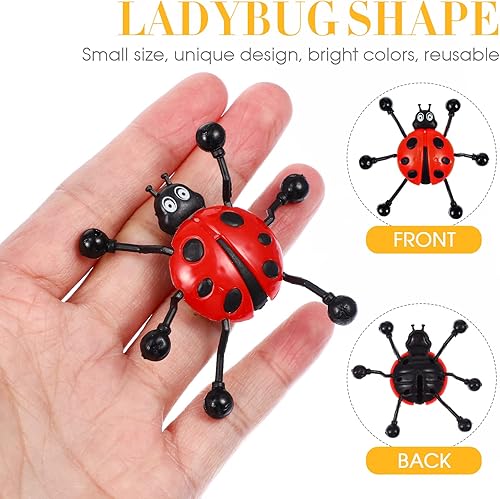 Miniatura 3 de TOYANDONA 12 escaladores de pared adhesivos, juguetes creativos elásticos para insectos y ventanas, juguetes para niños, recuerdos de fiesta,