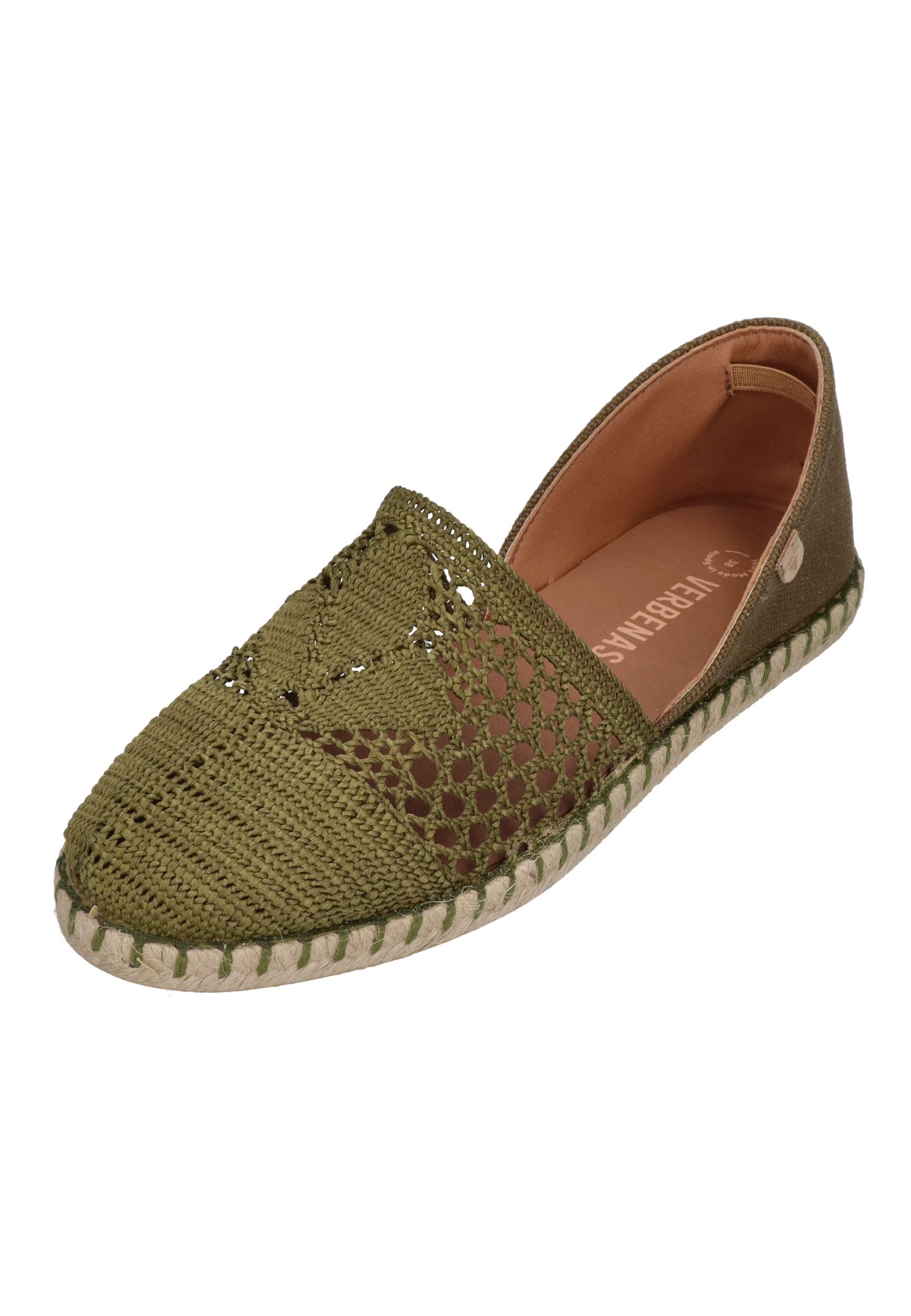 VERBENAS Carmen Gehäkelte beige Espadrilles