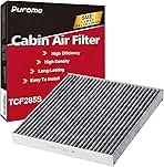 Puroma Cabin Air Filter with Activated Carbon, Compatible with CP285, CF10285, Toyota Camry, RAV4, Highlander, Corolla, Sienna, Tundra, Prius, 4Runner, Subaru Outback, Lexus, Scion, Land Rover, Jaguar