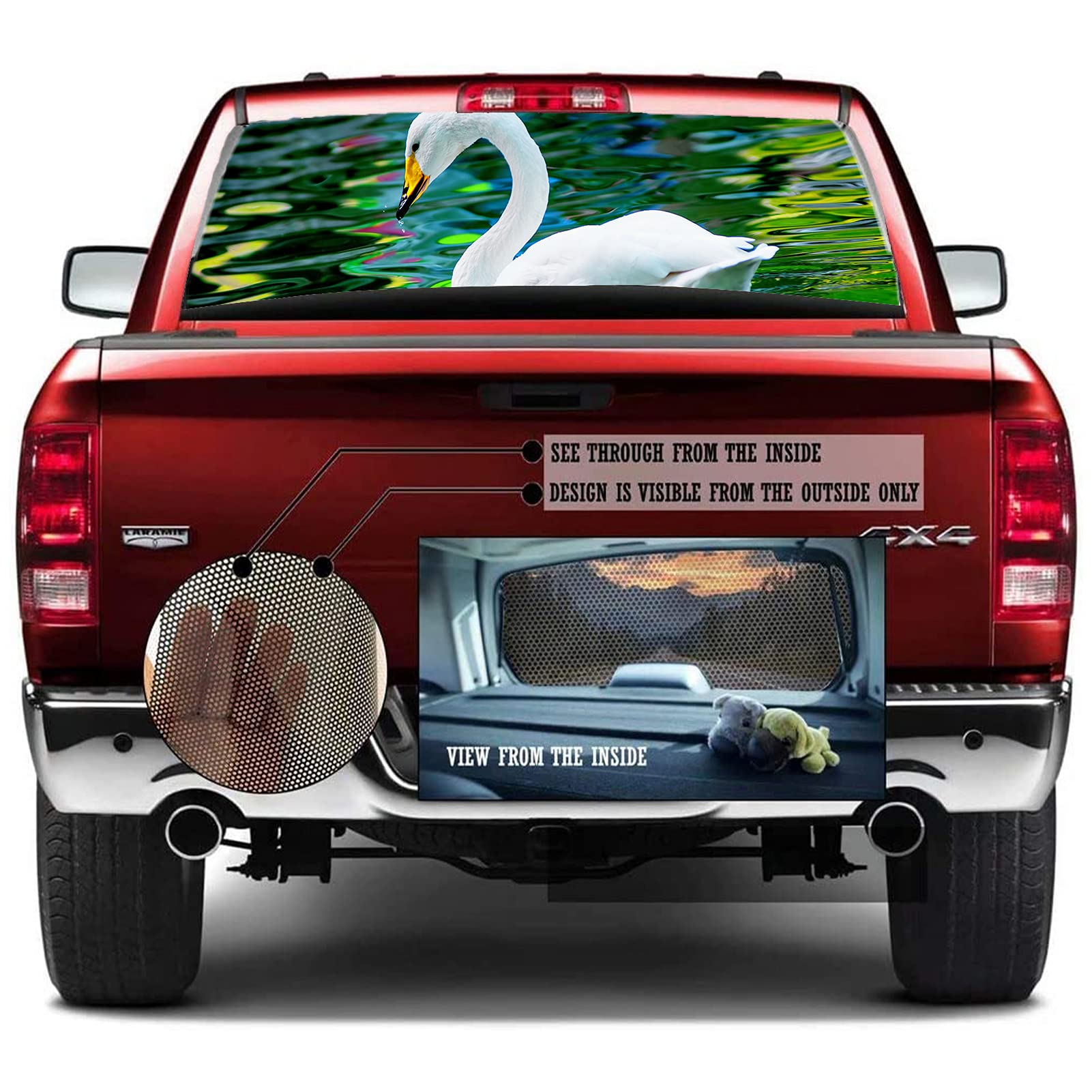 Personalizza Adesivi 3D for lunotto posteriore for auto Decalcomania for parabrezza Decalcomanie for lunotto posteriore for camion, Decalcomanie for auto - 1 pz Animale Tigre Cane Cavallo Aquila Decal