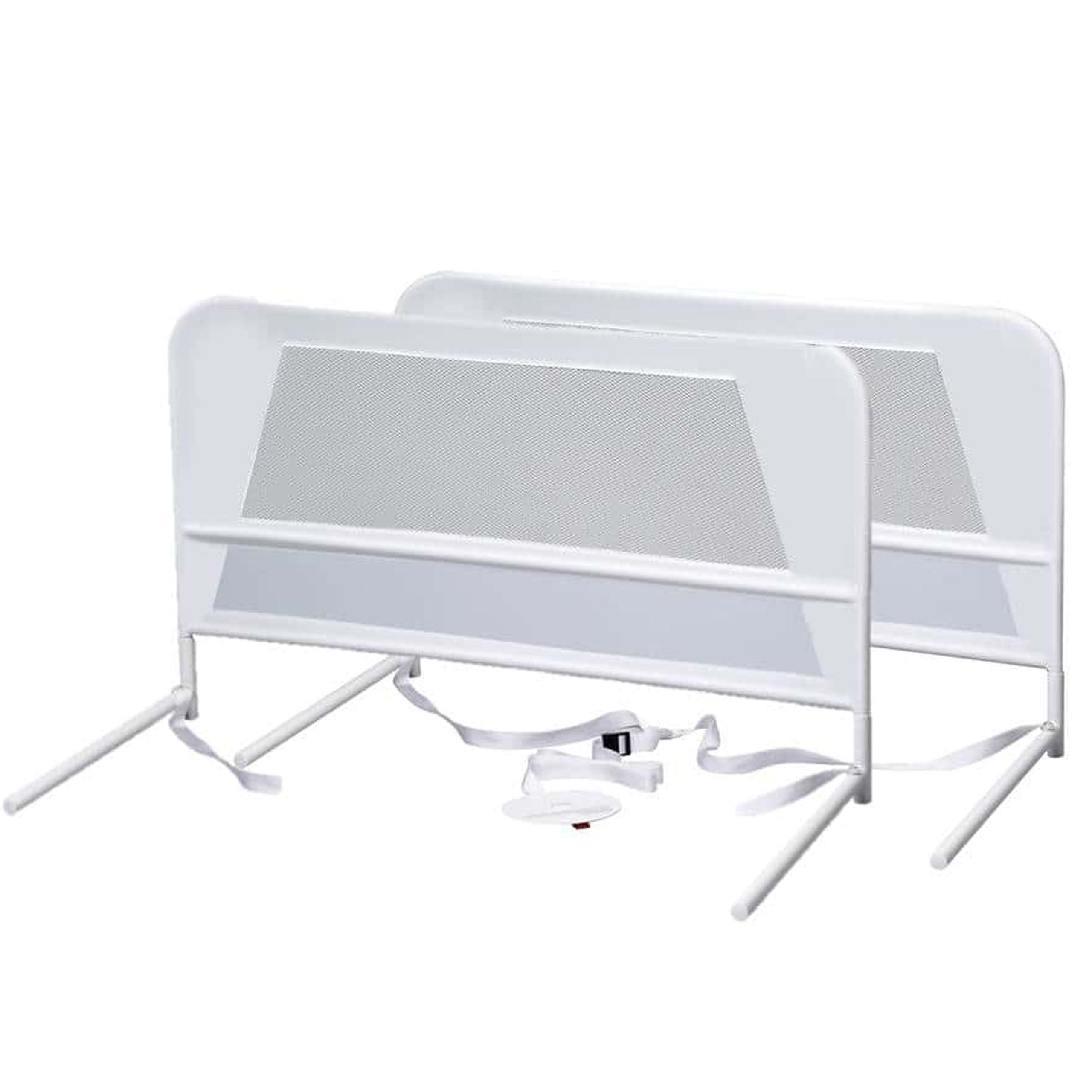KidCo BR303 Children's Bed Rail Double Pack - Quick Assembly Toddler Bedrail (White)