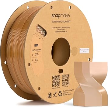 Snapmaker PLA Translucent Filament 1.75mm, 3D Printer Filament 1kg2.2lbs