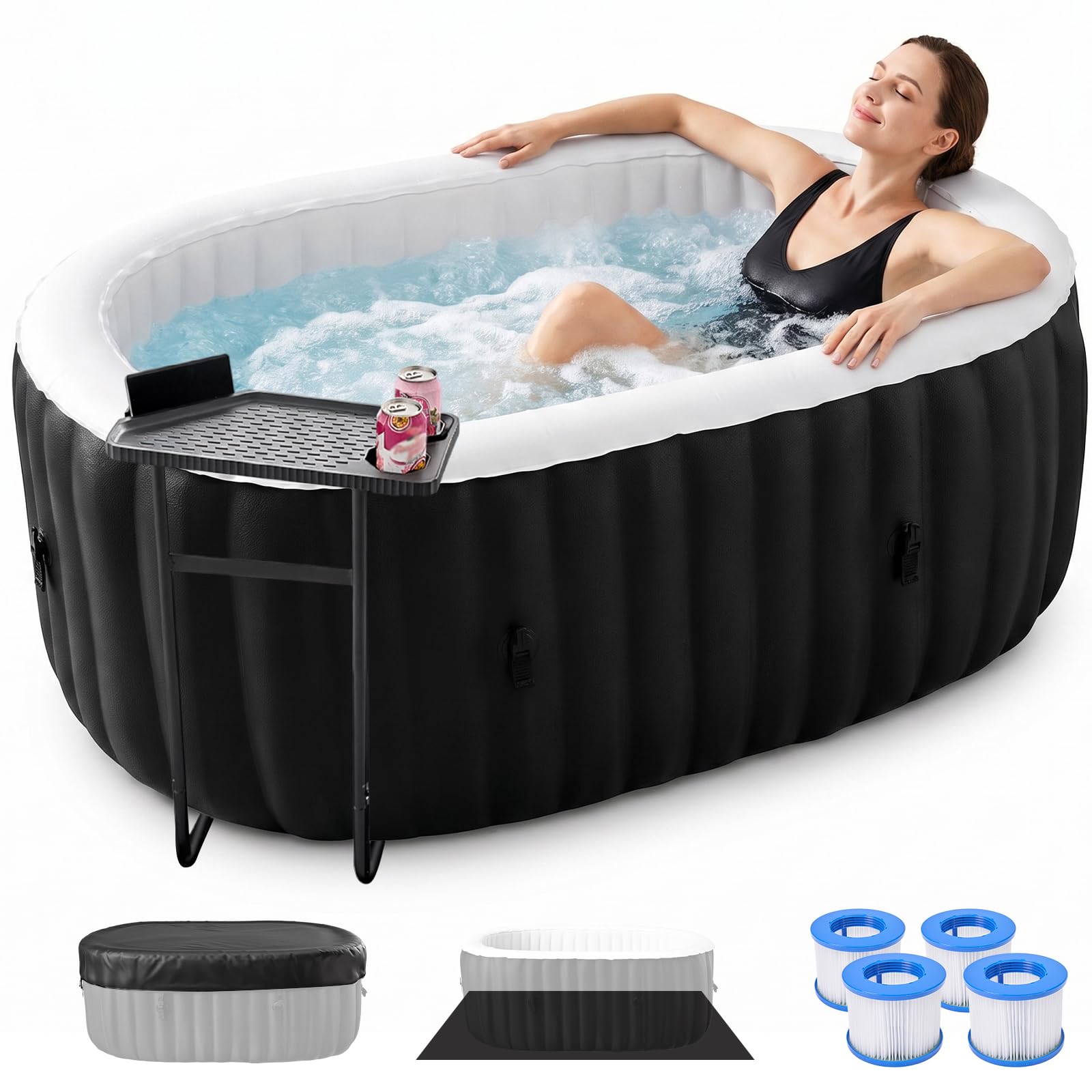 Glonerle 2 Person Inflatable Hot Tub