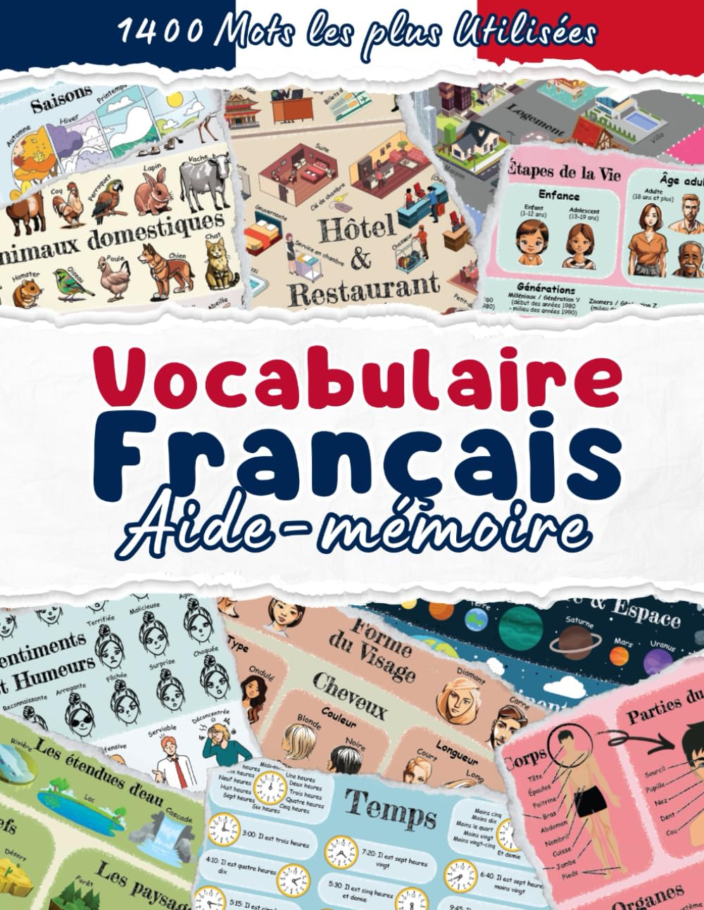 Aide-mémoire de Vocabulaire Français: Les 1400 Mots Français les plus Utilisées au Quotidien