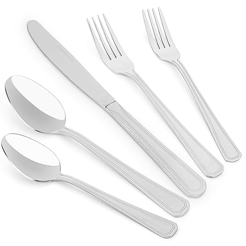 Elegant Design Flatware, Silverware Set for 4 persons, 20 Piece