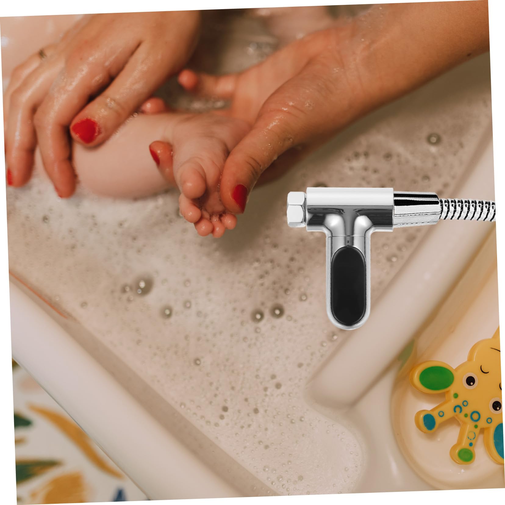 Duschthermometer 1 Stück für 1/2-Zoll Duschschläuche, 360° Drehbar