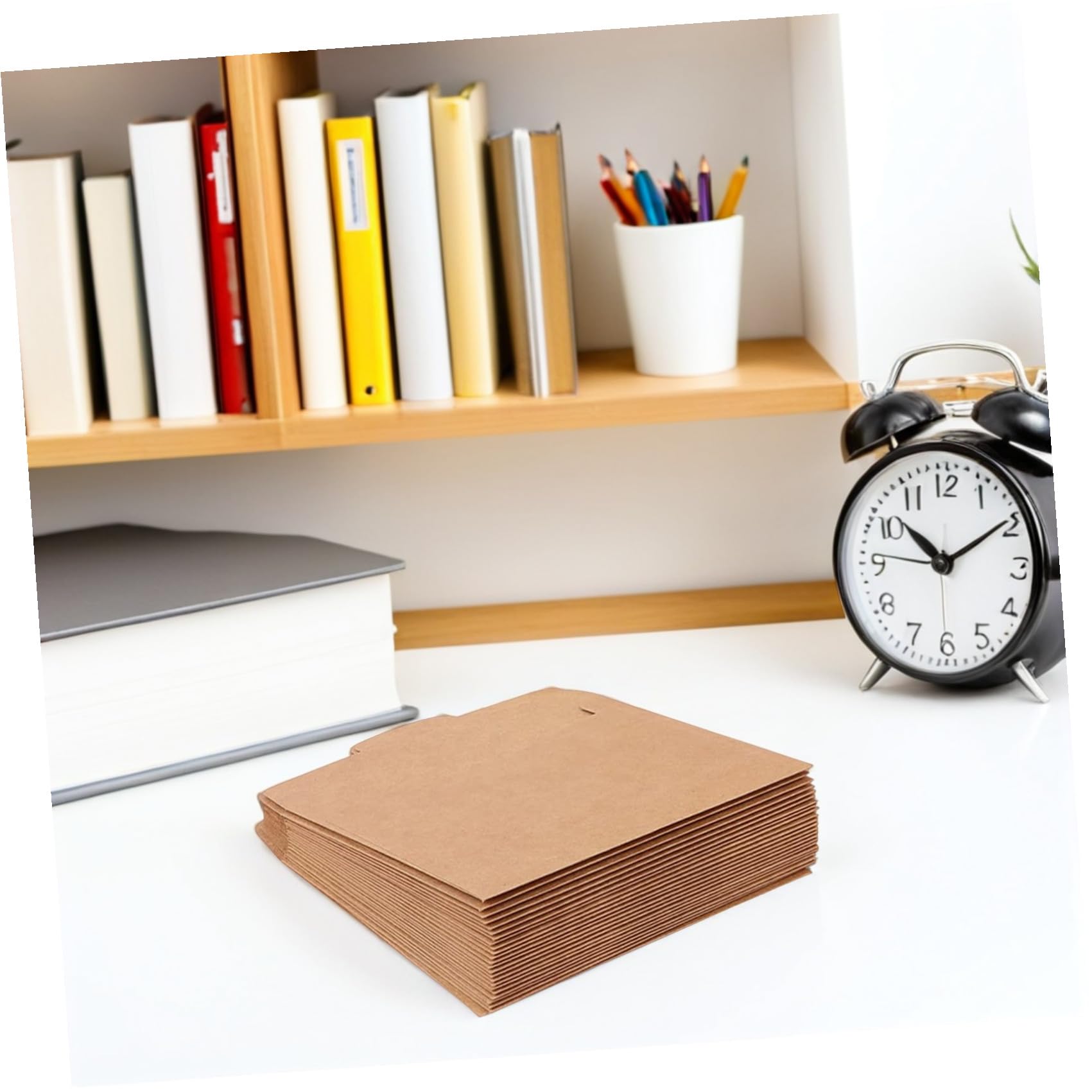 Papier Kraft Brun Pochettes CD Lot de 50, Réutilisables