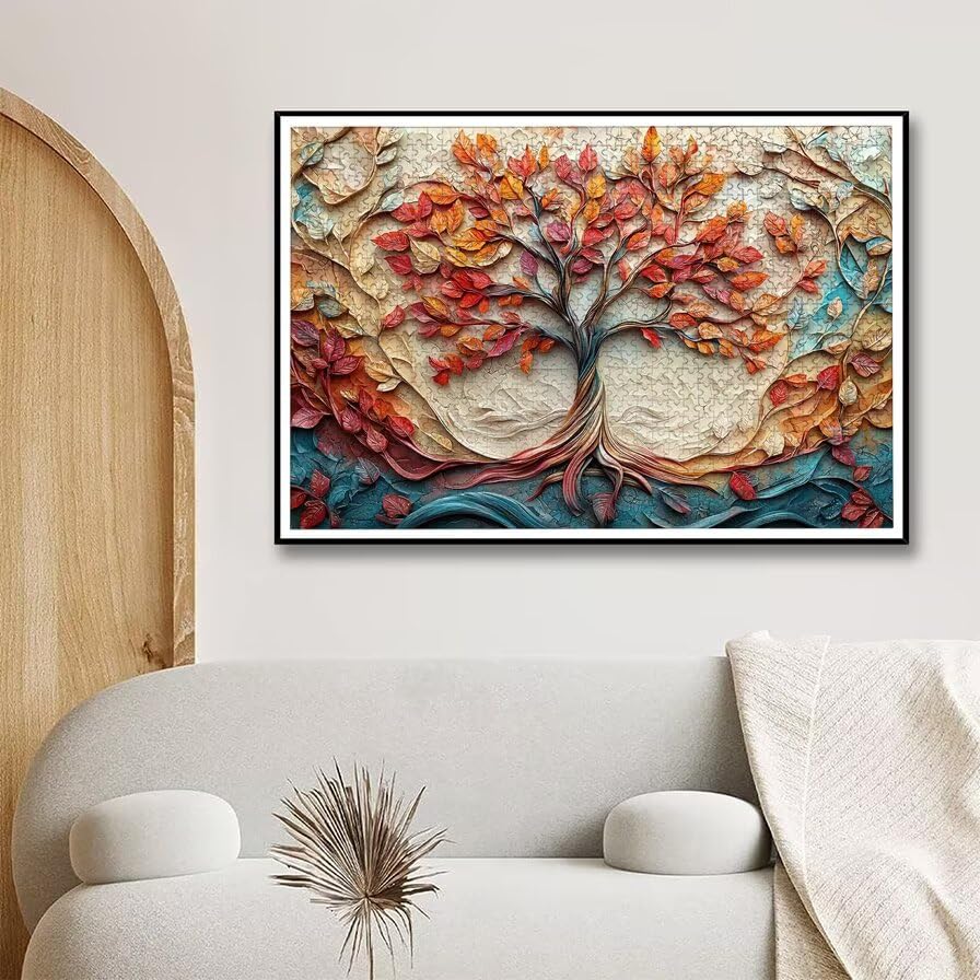 Puzzle 3000 Pezzi Albero della Vita, Puzzle Magia in Legno per Adulti, Misura: 122x80 cm, Puzzles 3000 Pezzi per Adulti, Giochi Educativo per Famiglie, Puzzles per Decorazioni Casa, Regalo, -5165