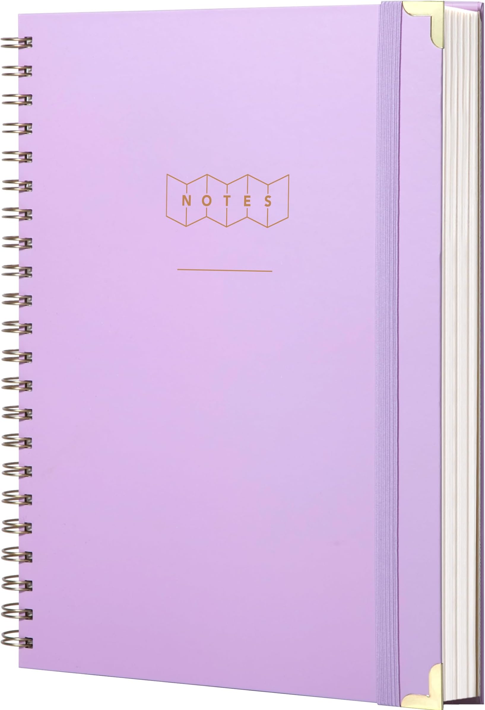 Yoment Spiral Notebook 8.5 x 11 A4 Hardcover Notebooks for Work College Ruled Notebook Journal, 100 GSM Paper Journaling Notebooks, Large Notebooks for Note Taking School Office,A4 Purple