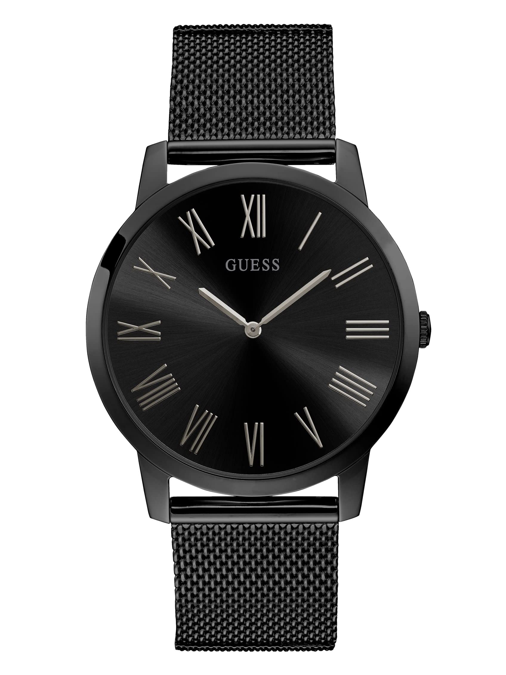 GUESS Men Black Round Stainless Steel Dial Analog Watch-U1263G3M (B0BLQNHD86) Amazon Price History, Amazon Price Tracker