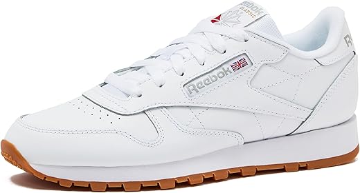 Reebok Women's Classic Leather Sneaker, Reefresh White/Pure Grey/Gum, 6