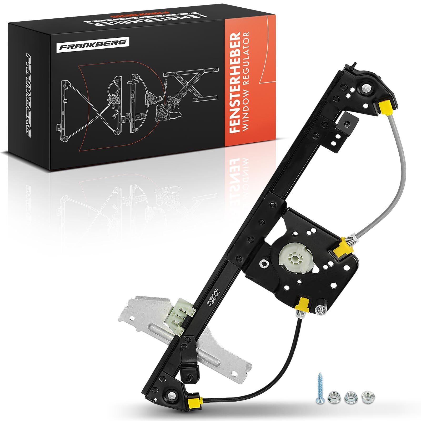 Frankberg Alzacristallo Meccanismo alzacristallo Elettrico senza Motore Anteriore destro senza piastra 4/5-Porte Compatibile con C3 II SC C3 Furgone/Compatto SC Replace# 9222FP,9222FQ