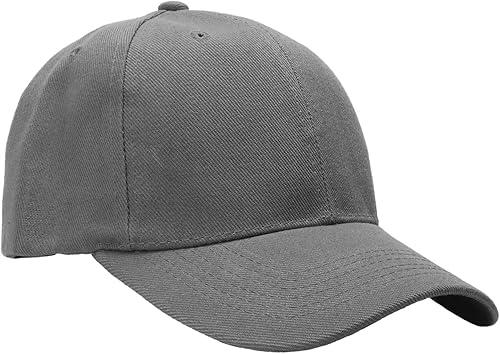 Miniatura 3 de Falari Lote al por mayor 12-Pack Gorra de béisbol de tamaño ajustable Liso Color sólido en blanco