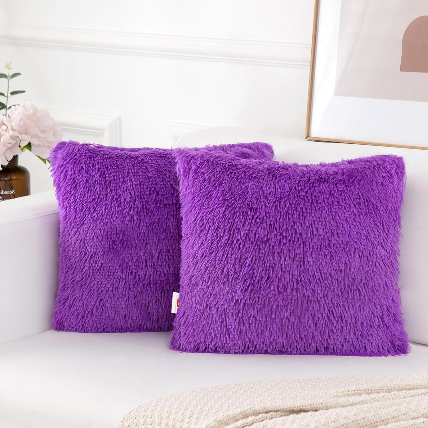Wondershala Fur Cushion Cover Square Pillow Cover, Perfect for Your Home, 20x20 Inch / 50x50cm Pillowcase Pack of 2 (B0CNYRH13Z) Amazon Price History, Amazon Price Tracker