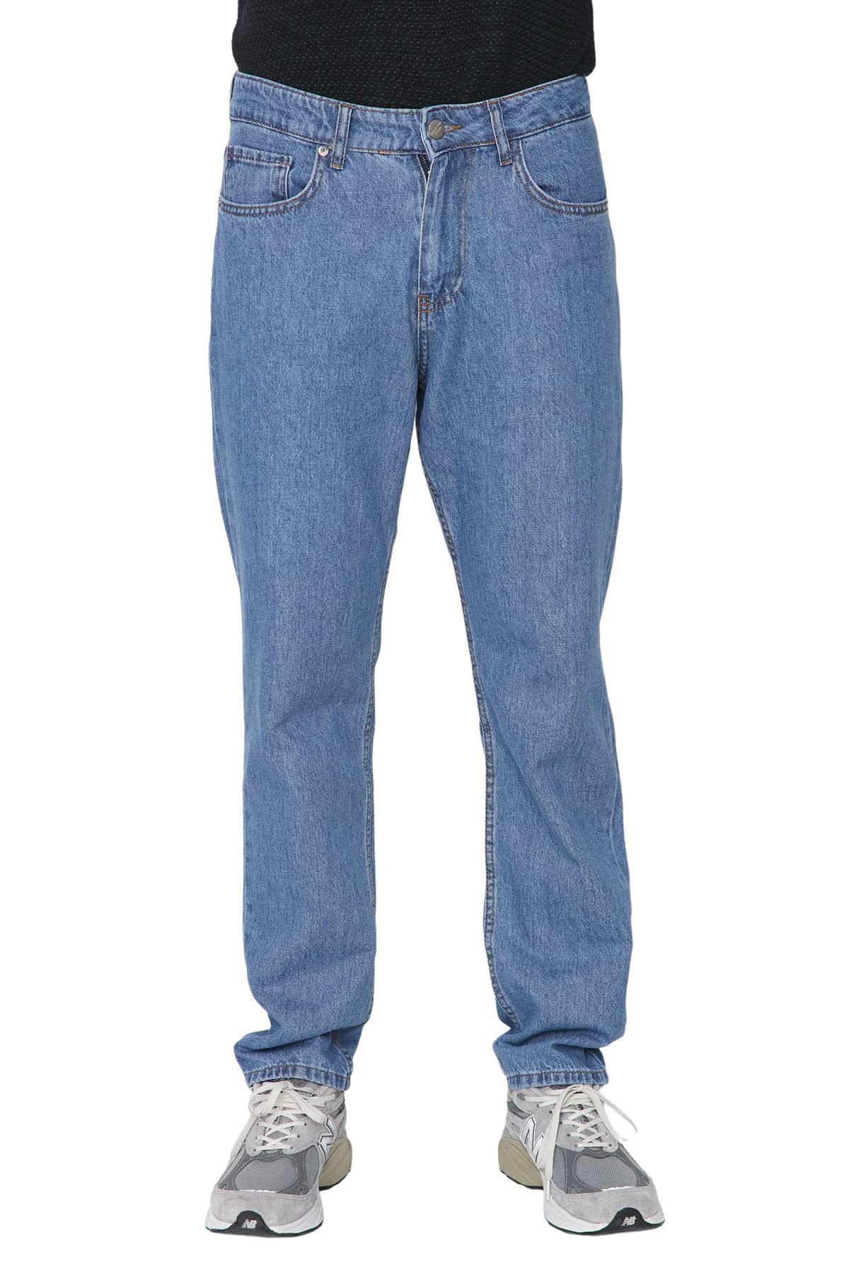 Trendyol Herren Blau Man Normal Waist Essential Fit Jeans, Blue, 31