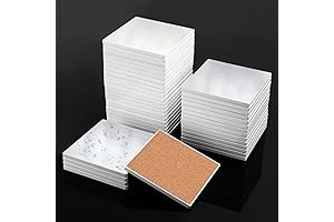 GNIEMCKIN 40-Piece 4x4 Sublimation Ceramic Coaster Tiles