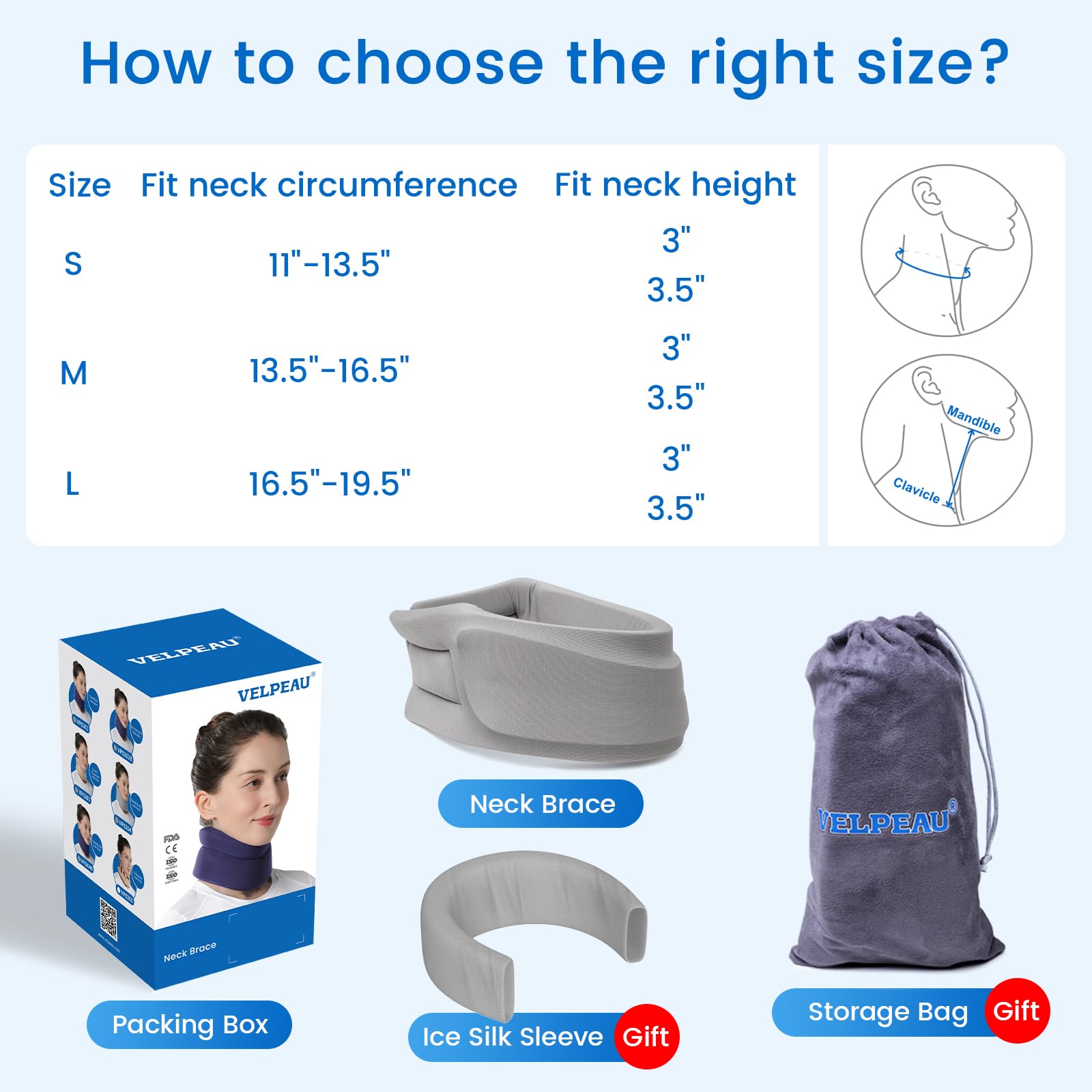 Velpeau Cervical Collar - Neck Pain Relief -6 Velpeau Cervical Collar - Neck Pain Relief -6