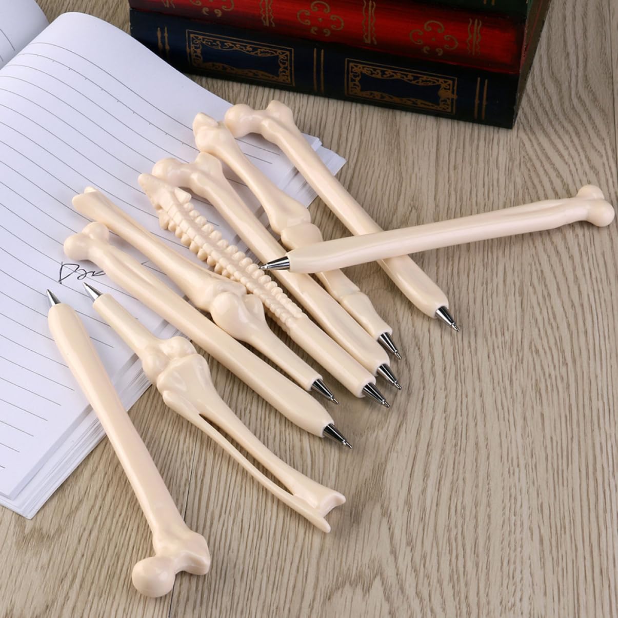NUOBESTY 4 Sätze Knochen Kugelschreiber Bleistifte Halloween-knochenstifte Pastellstifte Schulstifte Stifte Für Die Schule Coole Stifte Für Lustiger Stift Abs Weiß 20 Stück * 4