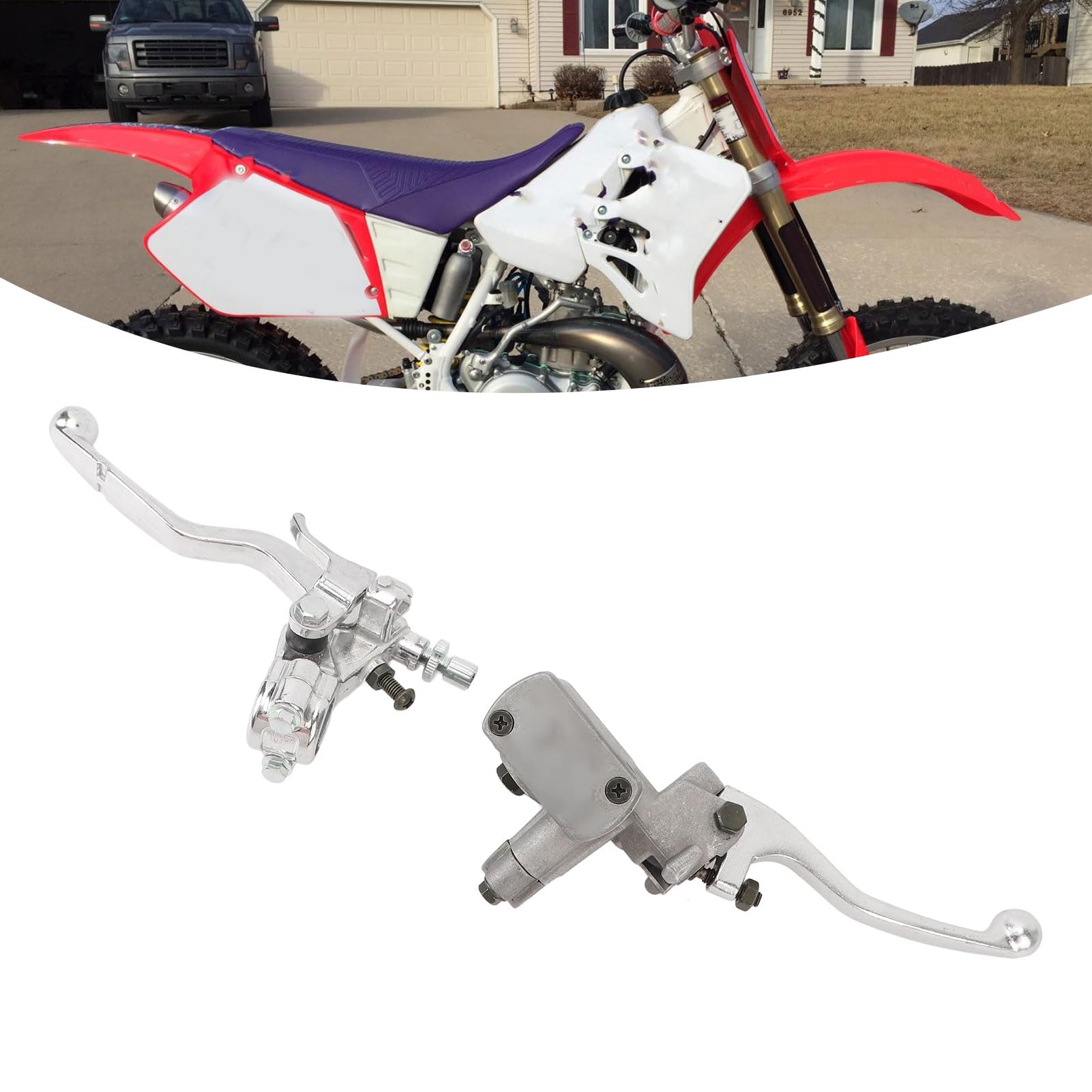 Coppia leva frizione freno idraulico in lega di alluminio sinistra destra assemblaggio di ricambio per moto CR125R CR250R 1996-2007 CR500R CRF150R CRF250R CRF250X CRF450R CRF450X