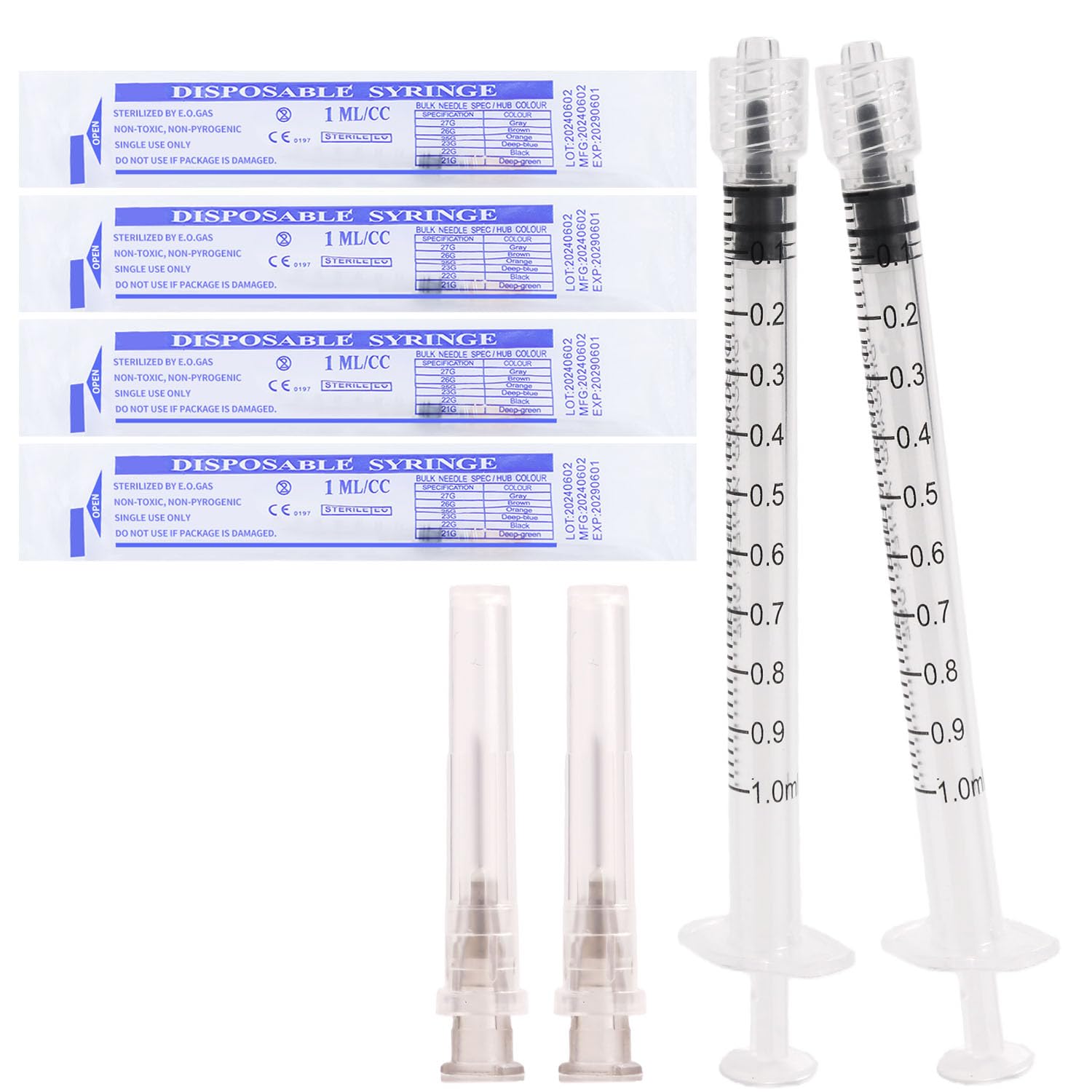 1ml Syringe 27G - Disposable Lab Supplies -1