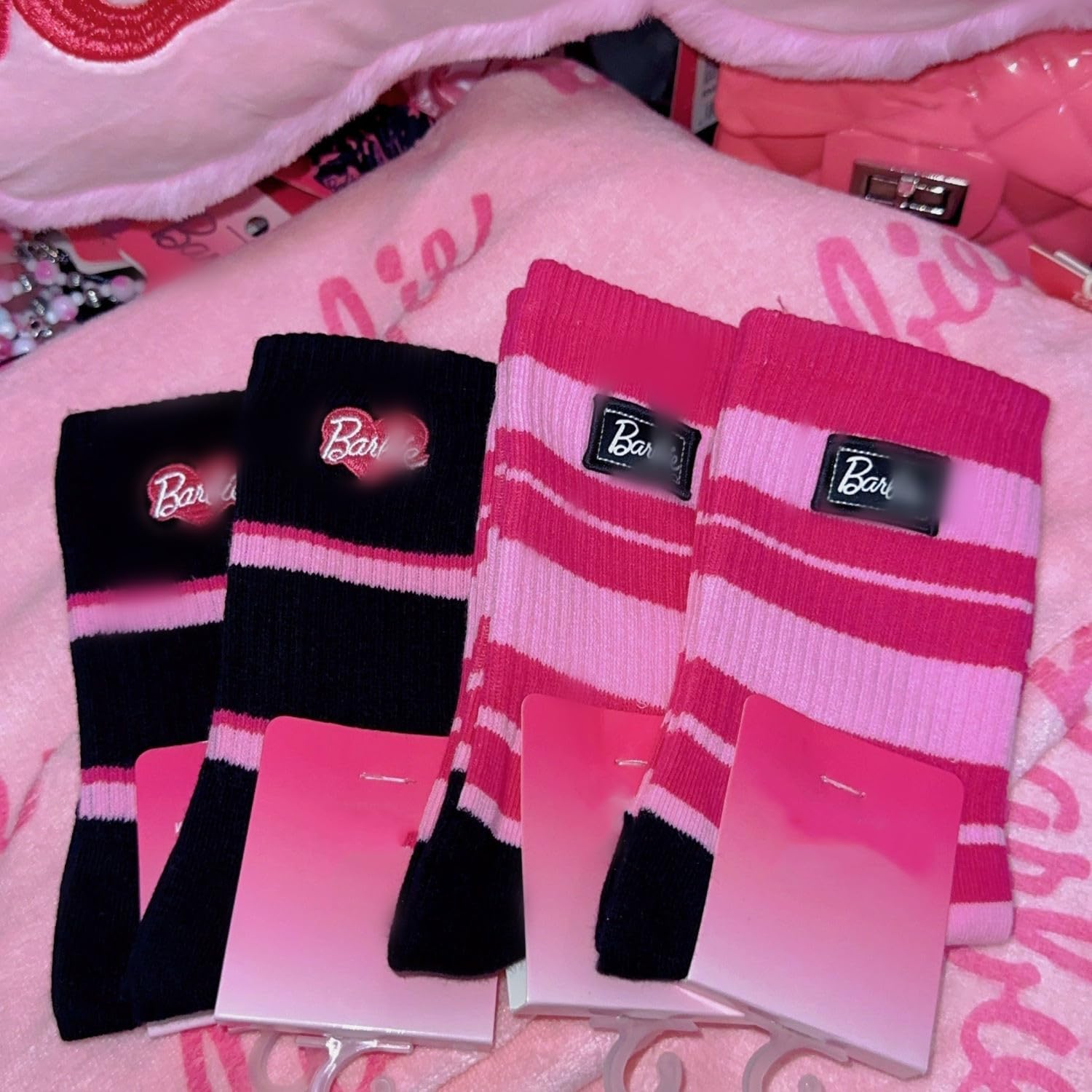 GenericClassic Movie Cute Love Letter S_o_c_k_s,1Pair Striped Cute S_o_c_k_s