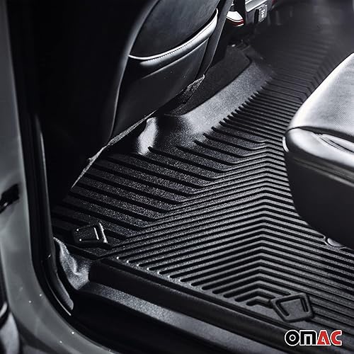 Miniatura 7 de OMAC Juego de alfombrillas prémium para Volvo XC90 2016 a 2024, se adapta a modelos de 6 y 7 pasajeros, resistente, plato profundo, Texan para todo