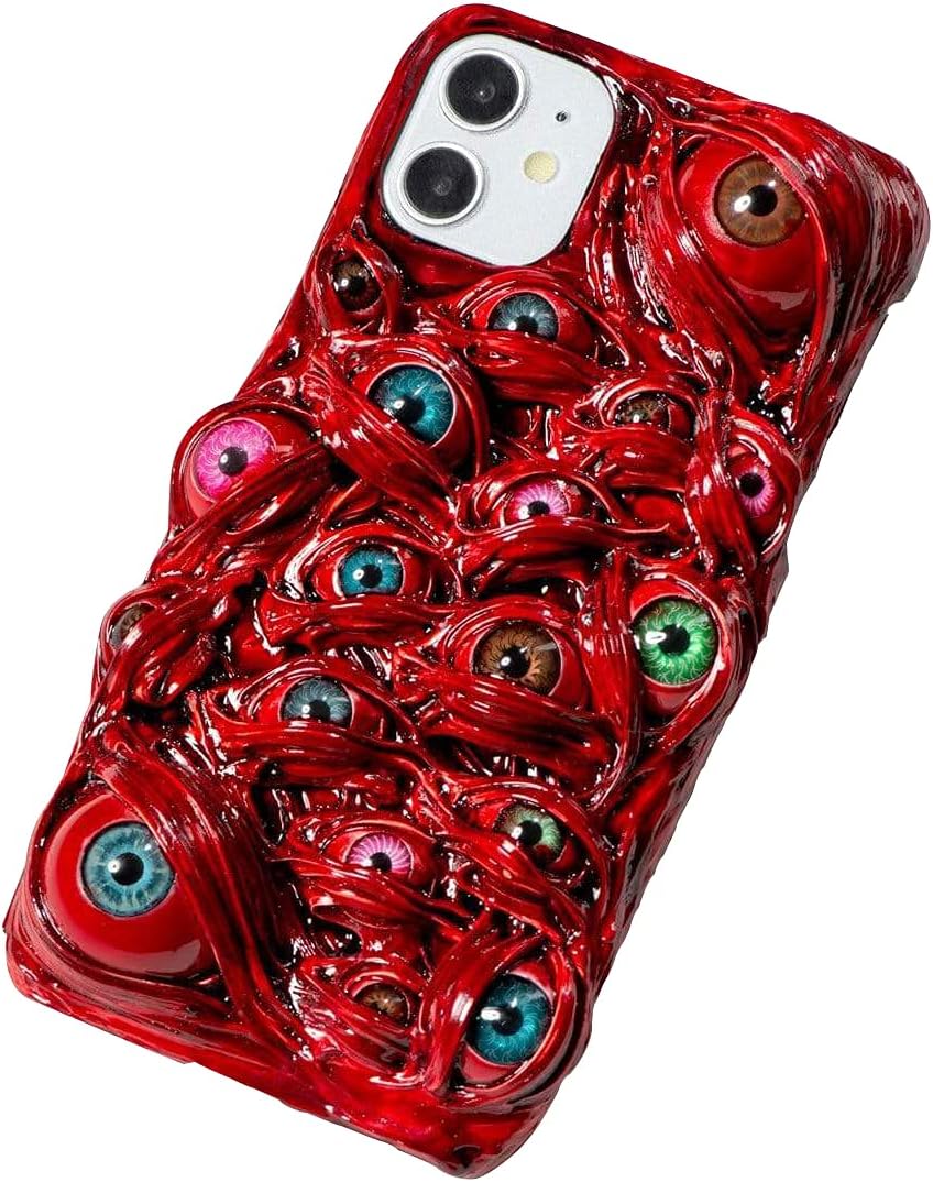 Techypop- Blood Eyeball 100% Handmade Designer iPhone Case (iPhone 13 pro max)
