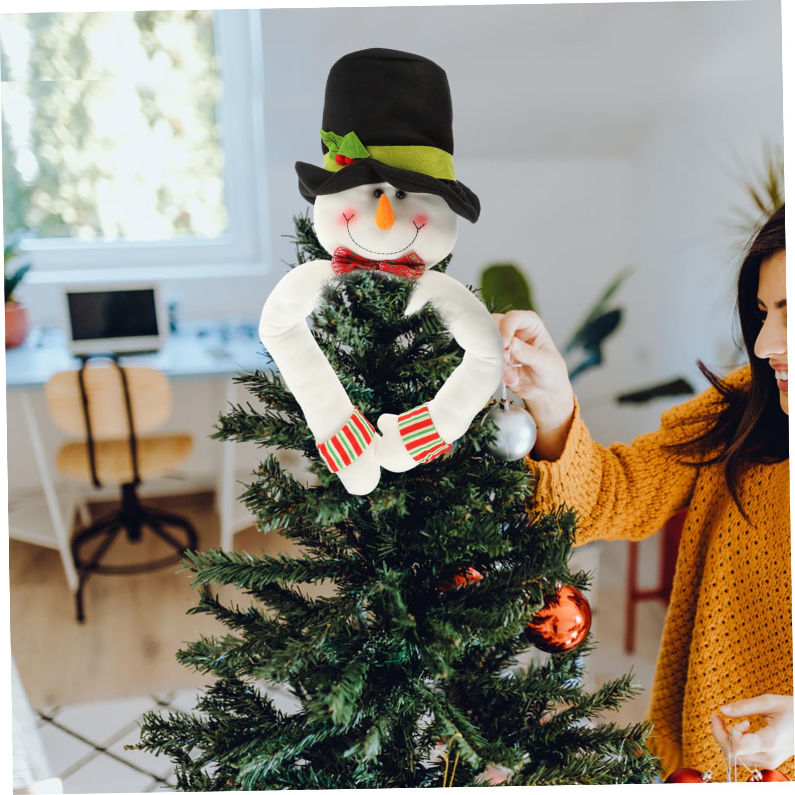 ★クリスマス　ツリートップ　スノーマン★ クリスマスツリー オーナメント ツリートップ サンタクロース