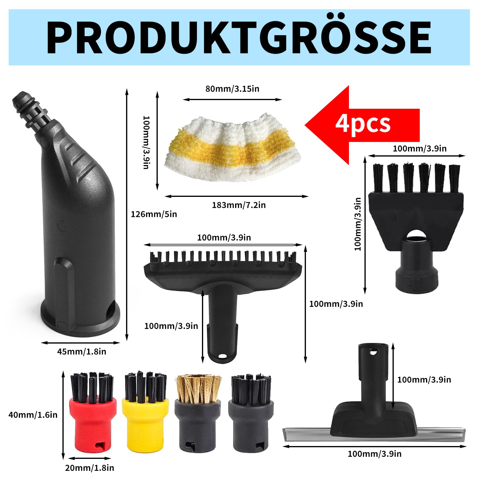 NQILGDOH Raschietto For Vetri E Specchietti. Compatibile Con Karcher SC Series SC2 SC3 SC4 SC5 - Foto 5