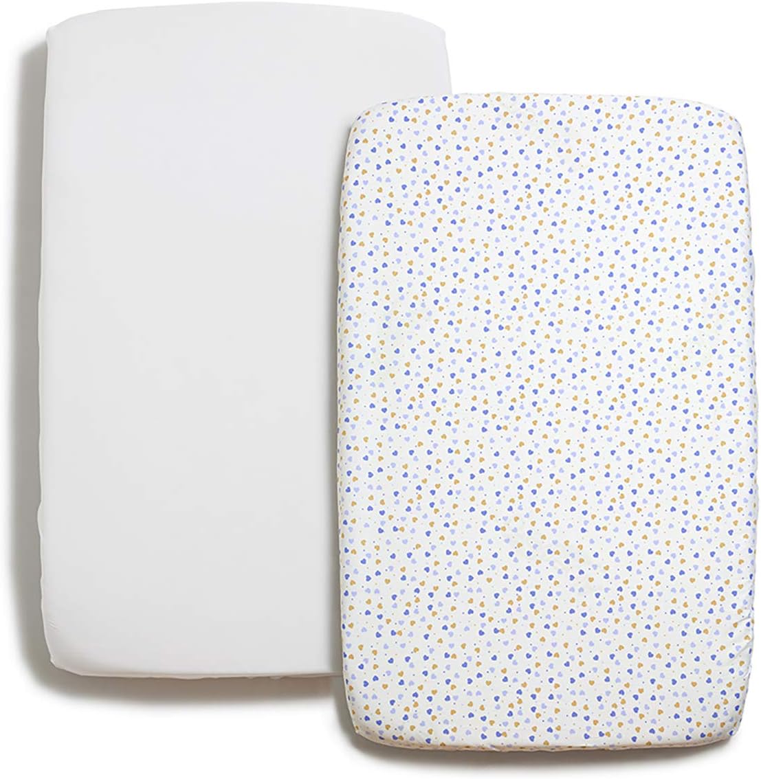 Cot Bed Sheets (2 Pcs) Crib Sheets 83 x 50 cm 100 Cotton Cot