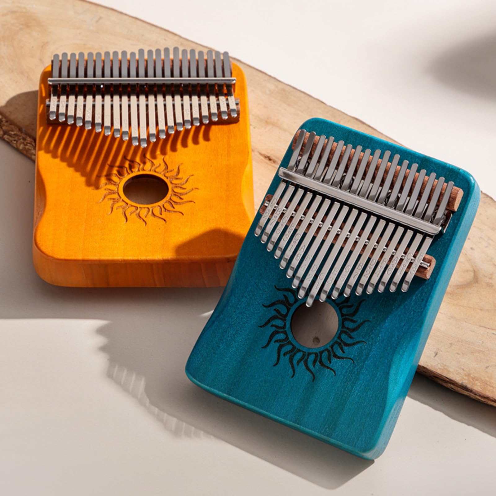 Pianoforte portatile in legno a 17/21 tasti, piccolo strumento musicale portatile per bambini e principianti