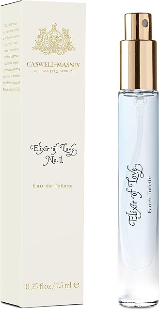 Caswell-Massey Elixir of Love Eau de Toilette Discovery, Enchanting Floral Recipe with Notes of Lavender, Passionflower, Jasmine & Artemisia Absinthium, Sample Size Vial, Perfume for Women, 0.25 Fl Oz