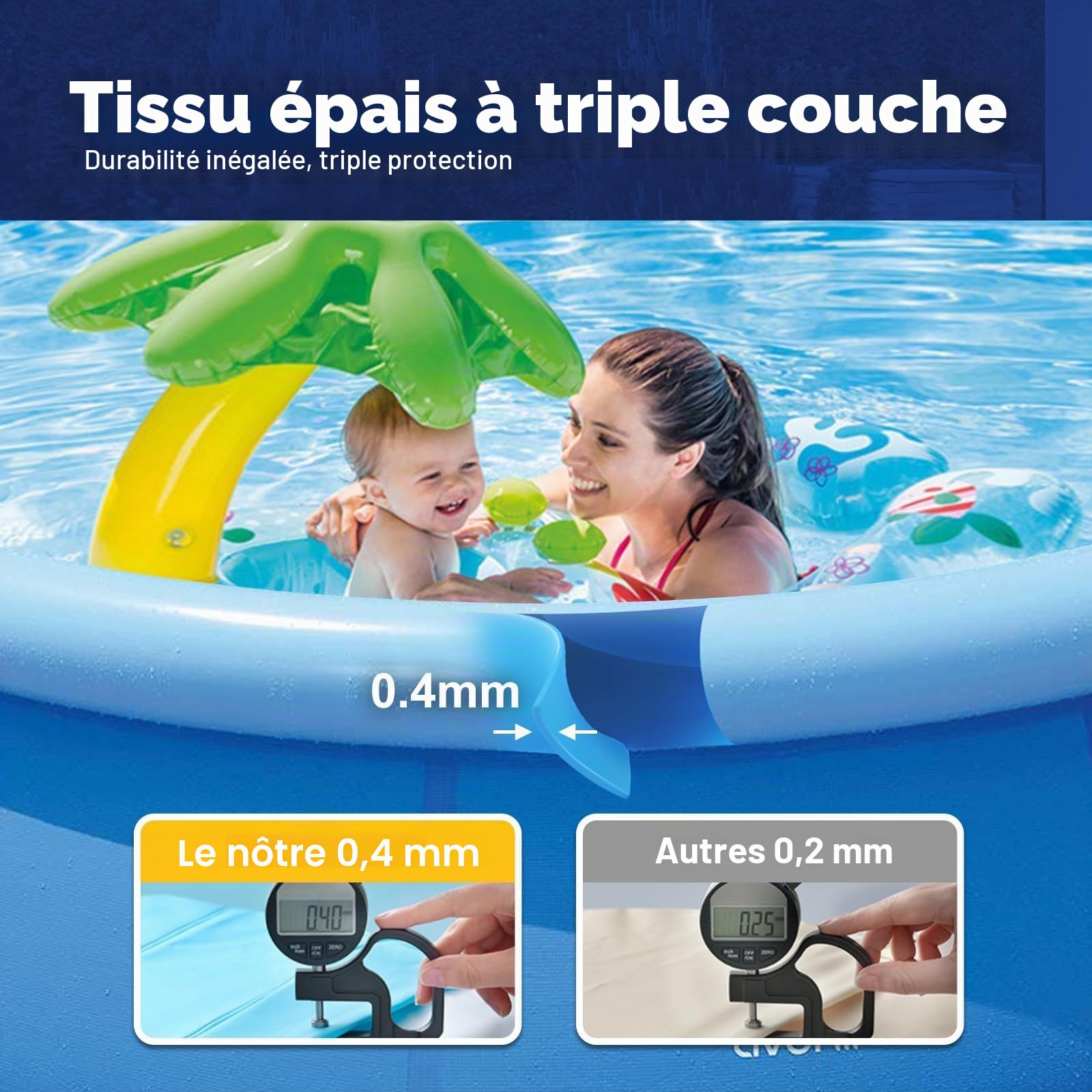 Piscine gonflable Easy Set Piscine hors-sol ronde hors-sol 360 cm x 90 cm