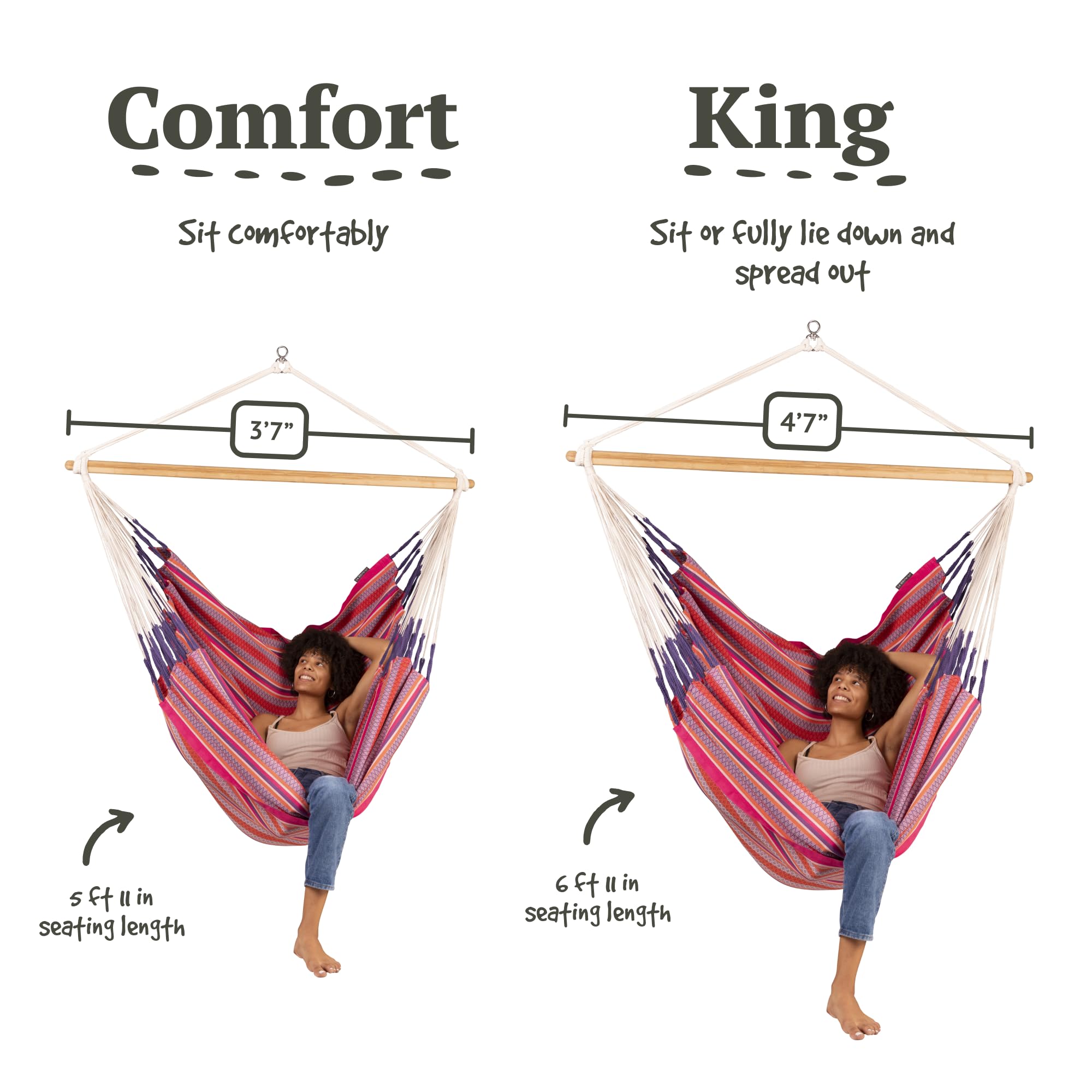 Amazon.com: LA SIESTA® - Large Comfort Habana Cotton Hammock Chair