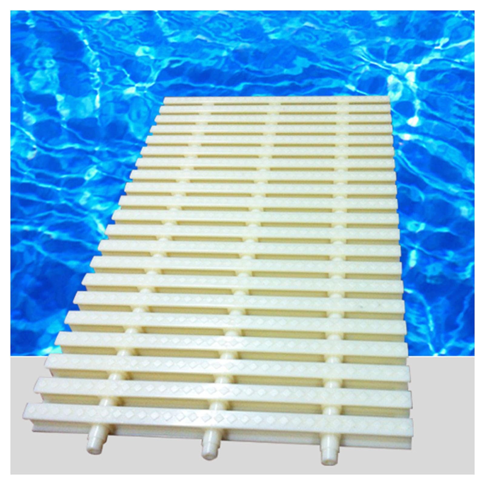 WQPMNYG Efficient Pool Drainage Grating - 6pcs Plastic Gutter Covers for Bathrooms & Pools, 20x100CM Splicable Design in Assorted Colors - Superior Water Overflow Control & Protection
