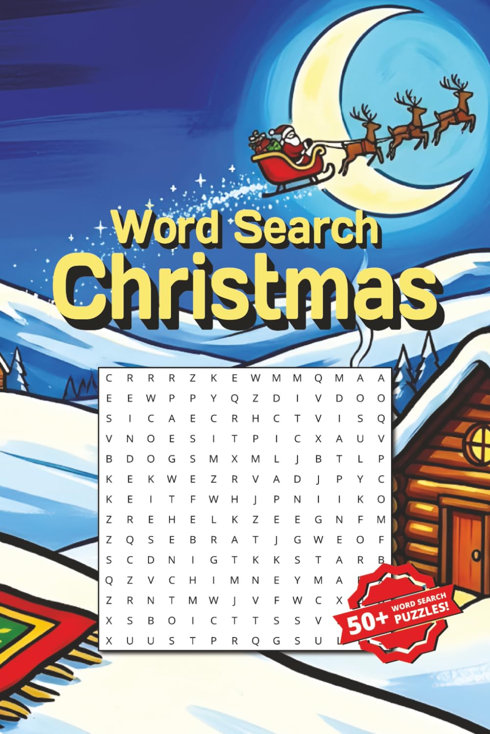 Word Search Christmas: Word Search Christmas Puzzle Book: Word Searches with Easy to Read Print about Santa, Reindeer and Holiday Traditions | 6x9 ... Stuffers, Winter Break and Family Fun