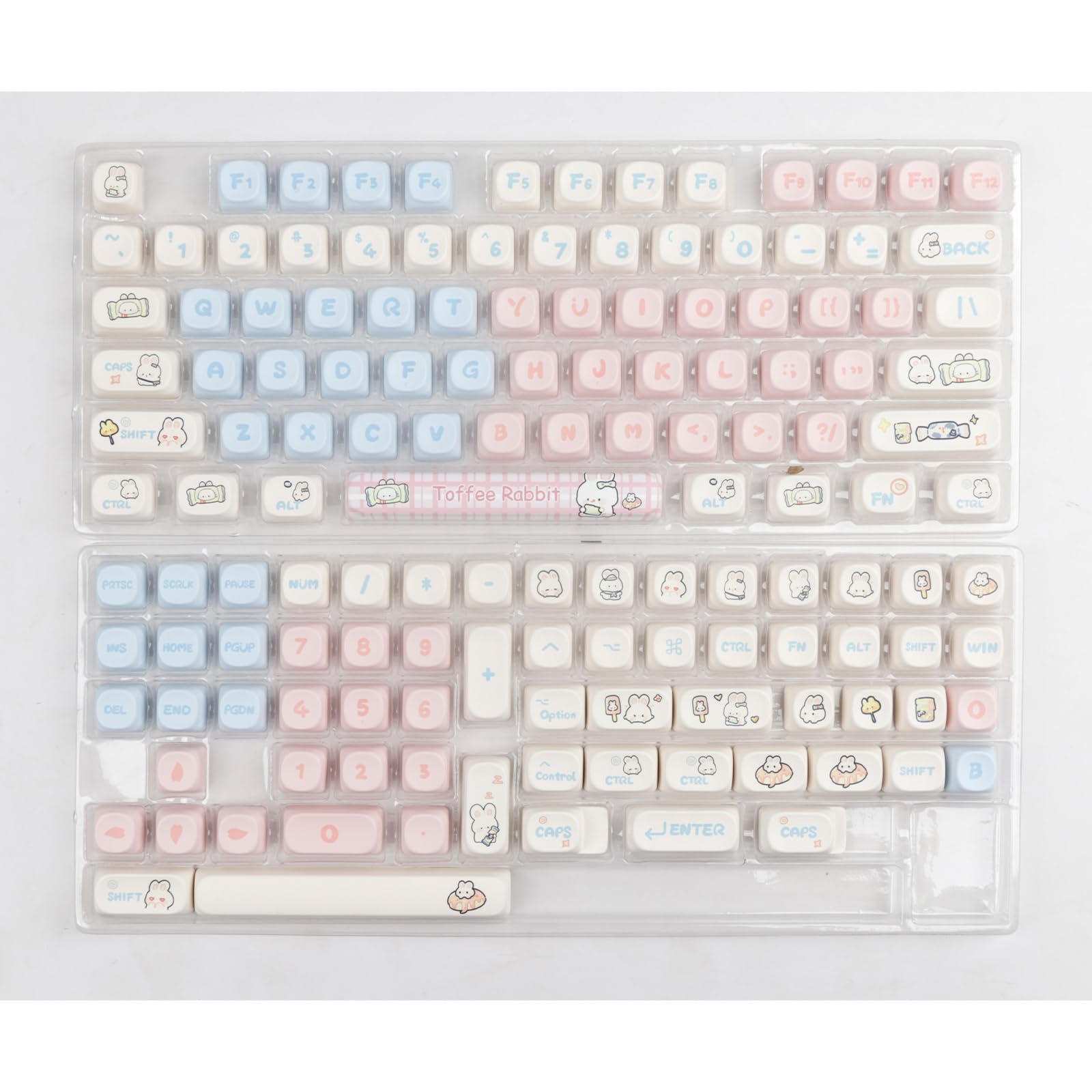 Amazon | うさぎのミルクキャンディーテーマ昇華キーキャップ、MOA